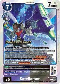 Satellamon - World Convergence Release Event Cards - Digimon Card Game card