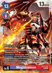 Megidramon - World Convergence Release Event Cards - Digimon Card Game card