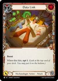 Data Link (Red) - Armory Deck: Maxx Nitro - Flesh and Blood TCG card