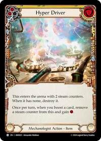 Hyper Driver (Yellow) - Armory Deck: Maxx Nitro - Flesh and Blood TCG card