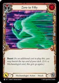 Zero to Fifty (Red) - Armory Deck: Maxx Nitro - Flesh and Blood TCG card