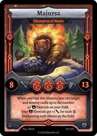 Majursa - Champion of Hestia - Divine Champions: Firestorm - Elestrals card