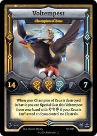 Voltempest - Champion of Zeus - Divine Champions: Firestorm - Elestrals card