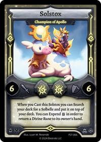 Solstox - Champion of Apollo - Divine Champions: Firestorm - Elestrals card