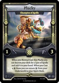 Plucky - Champion of Apollo - Divine Champions: Firestorm - Elestrals card