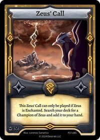 Zeus' Call - Divine Champions: Firestorm - Elestrals card