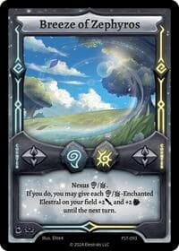 Breeze of Zephyros - Divine Champions: Firestorm - Elestrals card