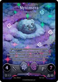 Nyximera - Fallen Form (Full Art) - Divine Champions: Firestorm - Elestrals card