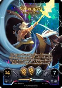 Voltempest - Champion of Zeus (Box Topper) - Divine Champions: Firestorm - Elestrals card