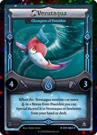 Verutaqua - Champion of Poseidon (Stellar) - Divine Champions: Firestorm - Elestrals card