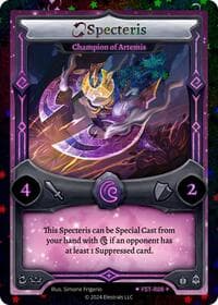 Specteris - Champion of Artemis (Stellar) - Divine Champions: Firestorm - Elestrals card
