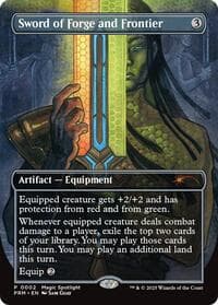 Sword of Forge and Frontier (Borderless) - Unique and Miscellaneous Promos - Magic: The Gathering card