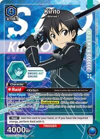 Kirito (104) (SR*) - UE07ST: Sword Art Online Starter Deck - Union Arena card