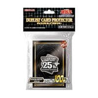 Imported Yu-Gi-Oh! Duelist Card Protectors - 25th Anniversary "Quarter Century" Black (100-Pack) - Konami Card Sleeves - Card Sleeves card