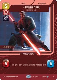 Darth Maul - Revenge at Last - Judge Promos - Star Wars: Unlimited card