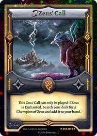 Zeus' Call (Stellar) - Divine Champions: Firestorm Starter Decks - Elestrals card