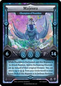 Majesea - Champion of Poseidon - Divine Champions: Firestorm Starter Decks - Elestrals card