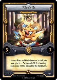Elechik - Champion of Zeus - Divine Champions: Firestorm Starter Decks - Elestrals card