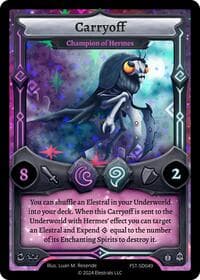 Carryoff - Champion of Hermes - Divine Champions: Firestorm Starter Decks - Elestrals card