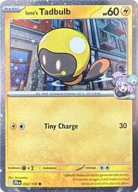 Iono's Tadbulb - 052/159 (Cosmos Holo) - Miscellaneous Cards & Products - Pokemon card