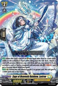 Sage of Heavenly Rainbow, Luviron - DZ-BT07: Moon Fangs & Cerulean Blaze - Cardfight Vanguard card