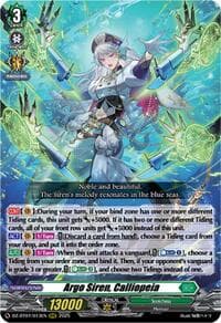 Argo Siren, Calliopeia - DZ-BT07: Moon Fangs & Cerulean Blaze - Cardfight Vanguard card