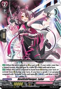 DevilishFlanger, Lufur - DZ-BT07: Moon Fangs & Cerulean Blaze - Cardfight Vanguard card
