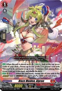 Blaze Maiden, Alprue - DZ-BT07: Moon Fangs & Cerulean Blaze - Cardfight Vanguard card