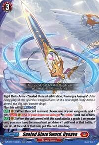 Sealed Blaze Sword, Dyaava - DZ-BT07: Moon Fangs & Cerulean Blaze - Cardfight Vanguard card