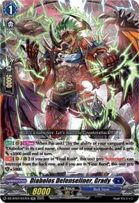 Diabolos Defenseliner, Grady - DZ-BT07: Moon Fangs & Cerulean Blaze - Cardfight Vanguard card