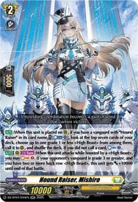 Hound Raiser, Mishiro - DZ-BT07: Moon Fangs & Cerulean Blaze - Cardfight Vanguard card