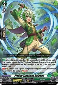 Pledge Trifolium, Reipens - DZ-BT07: Moon Fangs & Cerulean Blaze - Cardfight Vanguard card