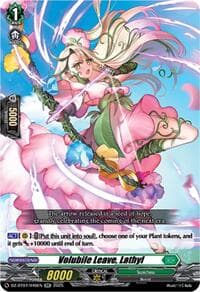 Volubile Leave, Lathyl - DZ-BT07: Moon Fangs & Cerulean Blaze - Cardfight Vanguard card