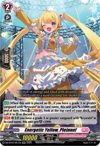 Energetic Yellow, Pleinnel - DZ-BT07: Moon Fangs & Cerulean Blaze - Cardfight Vanguard card