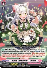 White Cat Dance Lacika - DZ-BT07: Moon Fangs & Cerulean Blaze - Cardfight Vanguard card