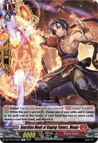 Guardian Monk of Raging Flames, Monju - DZ-BT07: Moon Fangs & Cerulean Blaze - Cardfight Vanguard card