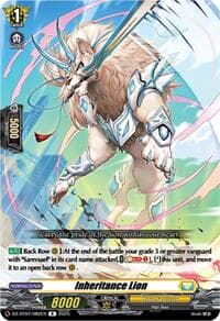Inheritance Lion - DZ-BT07: Moon Fangs & Cerulean Blaze - Cardfight Vanguard card