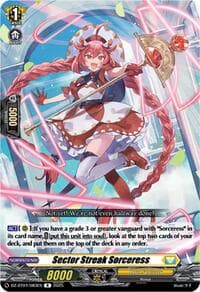 Sector Streak Sorceress - DZ-BT07: Moon Fangs & Cerulean Blaze - Cardfight Vanguard card