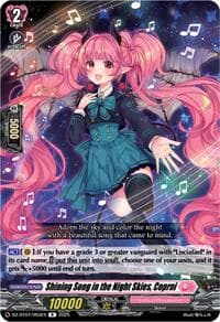 Shining Song in the Night Skies, Coprni - DZ-BT07: Moon Fangs & Cerulean Blaze - Cardfight Vanguard card