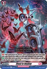Shout in Shadow - DZ-BT07: Moon Fangs & Cerulean Blaze - Cardfight Vanguard card