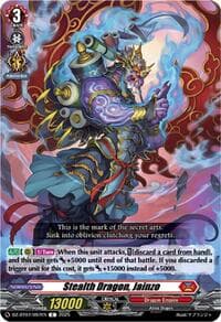 Stealth Dragon, Jainzo - DZ-BT07: Moon Fangs & Cerulean Blaze - Cardfight Vanguard card