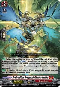 Sealed Blaze Dragon, Halibadra Balaht - DZ-BT07: Moon Fangs & Cerulean Blaze - Cardfight Vanguard card