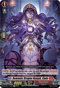 Demonic Dragon Nymph, Kada - DZ-BT07: Moon Fangs & Cerulean Blaze - Cardfight Vanguard card