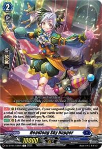 Headlong Sky Hopper - DZ-BT07: Moon Fangs & Cerulean Blaze - Cardfight Vanguard card