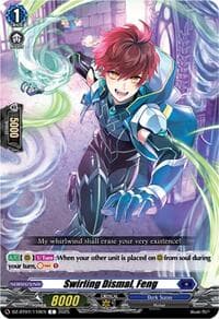Swirling Dismal, Feng - DZ-BT07: Moon Fangs & Cerulean Blaze - Cardfight Vanguard card