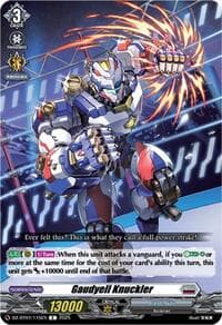 Gaudyell Knuckler - DZ-BT07: Moon Fangs & Cerulean Blaze - Cardfight Vanguard card