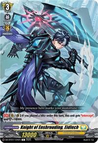 Knight of Enshrouding, Eidlech - DZ-BT07: Moon Fangs & Cerulean Blaze - Cardfight Vanguard card