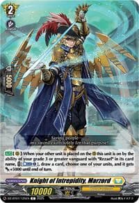 Knight of Intrepidity, Marzord - DZ-BT07: Moon Fangs & Cerulean Blaze - Cardfight Vanguard card