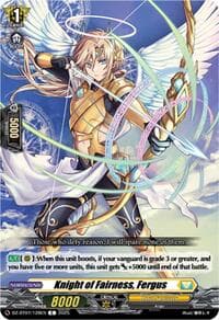 Knight of Fairness, Fergus - DZ-BT07: Moon Fangs & Cerulean Blaze - Cardfight Vanguard card