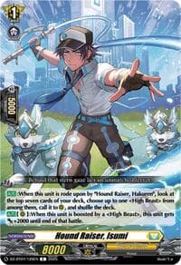 Hound Raiser, Isumi - DZ-BT07: Moon Fangs & Cerulean Blaze - Cardfight Vanguard card